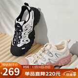 骆驼（CAMEL）丑萌登山鞋女时尚撞色户外休闲鞋 L24S076620 米/银/粉 39