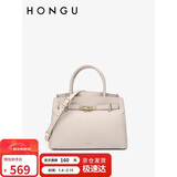 红谷包包牛皮单肩手提包大容量手拎包通勤女铂金包 元旦生日礼物