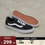VANS范斯官方 Ward经典黑个性街头复古女鞋板鞋 黑色(女款) 36.5