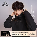伯希和（Pelliot）【山野经典2.0】冲锋衣三合一秋冬男女户外保暖外套11340105黑3X