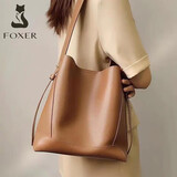 金狐狸女士包包女包大容量水桶包手提单肩斜挎包高级轻奢生日情人节礼物