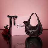 蔻一（Cnoles）弦月包包女士腋下包大容量单肩斜挎包时尚百搭托特包生日礼物