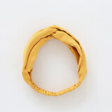 KASIYU 韩版时尚鹿皮发箍女洗脸发带洗漱化妆头箍女运动束发带发松紧带发饰百搭款头巾 黄色