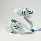 SNOOPY史努比童鞋儿童运动鞋秋季男童小白鞋女童低帮板鞋3940白绿28