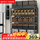 溢彩年华 1.2米重型货架家用仓储物架多功能收纳架落地架子家用置物架2608