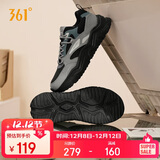 361°运动鞋女冬季革面厚底增高休闲通勤老爹跑步鞋子女682446727-3