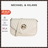 MK轻奢包包女包菱格单肩包时尚链条小方包新年情人节礼物送女友老婆 白色（礼盒装）