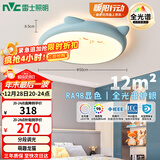 雷士（NVC）LED照明吸顶灯儿童氛围卧室灯创意可爱卡通简约-龙猫蓝色