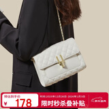 红蜻蜓包包女包牛皮金珠链单肩斜挎腋下包送女友老婆跨年新年生日礼物