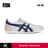 Onitsuka Tiger鬼塚虎男女款中性鞋子复古舒适运动休闲鞋男RUNSPARK 米色/蓝色-203 42