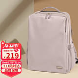 高尔夫（GOLF）双肩包女15.6英寸笔记本电脑包旅行背包书包商务出差行李包皮粉色