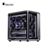 乔思伯（JONSBO）X400 PRO 灰色 ATX铝制海景房机箱（铝合金电竞框架/360水冷/13风扇位/显卡支架/主板仓导风结构）