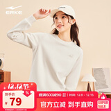 鸿星尔克卫衣女秋季长袖打底衫加厚保暖运动上衣休闲女子套头衫时尚女装