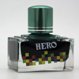 英雄（HERO）钢笔/签字笔钢笔墨水 非碳素染料型彩色墨水系列 7107彩墨深绿色