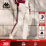 卡帕（Kappa）背靠背2025新款运动长裤女休闲简约针织直筒女款裤子潮K0E62AK03D