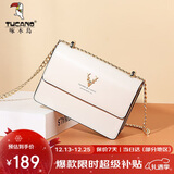 啄木鸟（TUCANO）包包女款2025年牛皮链条小方包单肩斜挎包圣诞新年生日礼物送女友
