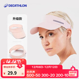 迪卡侬（DECATHLON）空顶帽男女夏天遮阳帽太阳帽鸭舌帽户外运动帽跑步帽子RUNC 新粉色-可调节松紧带款 新空顶帽松紧带（建议头围50-62厘米）