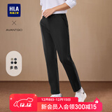 海澜之家（HLA）休闲裤男轻商务时尚系列大码裤子男秋冬季 黑色5C L 175/84A推荐135~148斤