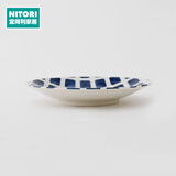 NITORI宜得利家居 家用厨房陶瓷日式简约小碟子大盘子杯子 超轻量餐具 18cm 小盘