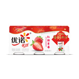 优诺优丝草莓果粒风味发酵乳135g*3