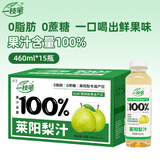 一枝笔100%莱阳梨汁饮料460ml*15瓶装  0脂梨汁果汁饮品聚会饮料