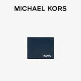 MICHAEL KORS 礼物MK男士COOPER折叠式钱包海军蓝