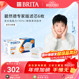 碧然德（BRITA）家用净水壶 滤水壶滤芯 MAXTRA+LE 去水垢专家滤芯 6枚装