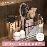 EACHY镜柜收纳盒浴室柜分格整理盒洗漱台化妆品口红置物架-透明金