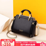 金狐狸（FOXER）牛皮女士包包女包大容量手提单肩包斜挎包圣诞节礼物送女友女生