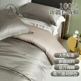 巢歌A类亲肤100%新疆长绒棉四件套纯棉大红婚庆马年套件四季通用酒店民宿床上用品双人被套