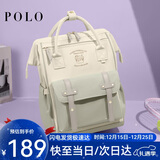 POLO双肩包女士大容量背包女复古书包iPad包包女包圣诞礼物送女朋友