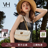 VANESSA HOGAN VH女包茵然软包系列复古太阳神斜挎包菱格链条腋下包小众单肩包