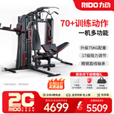 力动（RIDO）综合训练器 多功能健身器材一体机套装家庭健身房商用力量站器械 【臻选75kg配重】TG60PLUS经典款