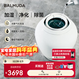 巴慕达（BALMUDA）【政府补贴】智能恒湿无雾加湿器银离子空气净化除菌母婴级认证卧室家用办公室空调落地式高端Rain ERN-1180SD-WK白色