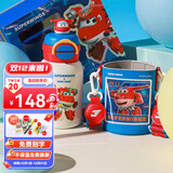 杯具熊（BEDDYBEAR）双饮口儿童保温杯男女宝宝吸管直饮水杯316不锈钢大容量便携水壶 开口笑-超级飞侠变身乐迪600ml