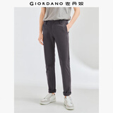 佐丹奴（Giordano）休闲裤男装修身纯棉裤子舒适中低腰直筒男休闲长裤13119610
