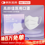 劲度（JINDU）医用外科口罩夏季薄款透气一次性独立包装防过敏防晒蝶形成人男女