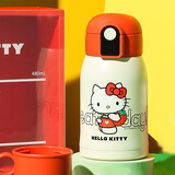 杯具熊（BEDDYBEAR）儿童保温杯小学生3-6岁水杯大容量吸管杯 小拱门杯-HelloKitty480ml【一杯两盖】