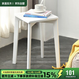 家逸实木凳子家用小板凳时尚创意方凳餐凳简约梳妆凳欧式化妆凳