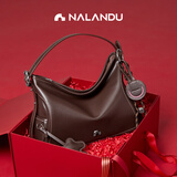 纳兰杜包包女包笑脸包新款单肩包托特包腋下包斜挎包hobo包情人节礼物