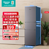 海信（Hisense）215L三开门超薄大容量电冰箱 三温区中门变温软冷冻 节能静音小占地家用租房小户型宿舍神器 BCD-215YK1F