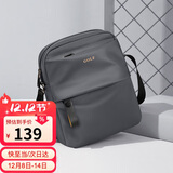 高尔夫GOLF单肩包男士休闲斜挎包男大容量牛津布防泼水轻便手机包学生随身小挎包运动男包5I797449J鸦灰