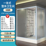 卡格德【可上门安装】整体淋浴房一体式卫生间全套卫浴农村厕所集成浴室 170x120（马桶款）