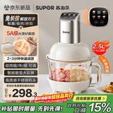 苏泊尔（SUPOR）绞肉机家用 绞馅机机多功能料理机和面机辅食机婴儿打泥机智能绞肉和面绞菜一体机 JR68A-B250