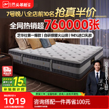 芝华仕5星床垫独立袋装弹簧静音家用乳胶席梦思软硬护脊厚垫明星垫D026 青少年版-1.5*2M 优先发货（详询客服）
