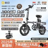 新日（Sunra）新国标折叠电动自行车铝合金代驾电动车锂电池助力电瓶车超长续航迷你小型男女士代步 至臻16减震/轻量铝合金40A/120km