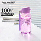 特百惠（Tupperware）乐趣550ML塑料杯夏季男女学生便携运动水杯子大容量双饮口 雏菊紫