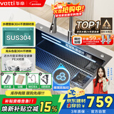 华帝（VATTI）S5【焕新补贴】水槽大单槽蜂窝纳米不锈钢厨房水槽洗菜盆一体盆