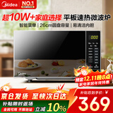 美的（Midea）微波炉20L大容量平板易清洁内胆智能菜单高效速热  一键解冻杀菌除味宝宝菜单国家补贴 M22J