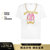 莫斯奇诺（MOSCHINO）个性印花男士T恤1903 2803 白色 L礼物送男生